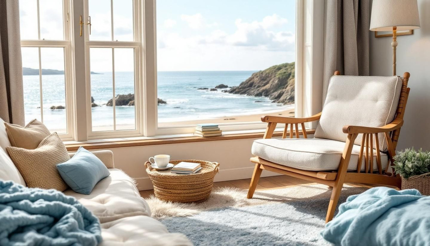 Comment créer un coin lecture cosy avec vue sur mer ?